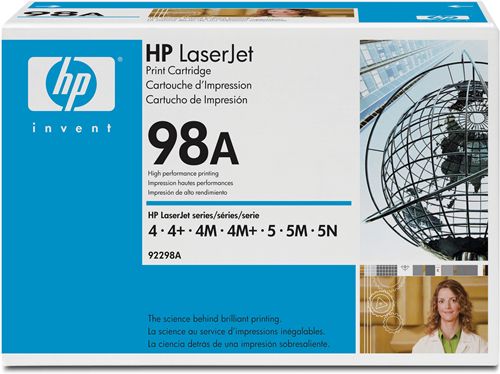 92298A Cartucho de impresión HP LaserJet NEGRO 92298A con tóner Microfine