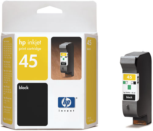 51645AE Cartucho NEGRO de inyección de tinta HP 45 alta capacidad