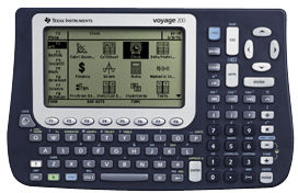 Calculadora Gráfica Texas Instruments Voyage™ 200 - Iconos - Conexión PC USB - teclado QWERTY