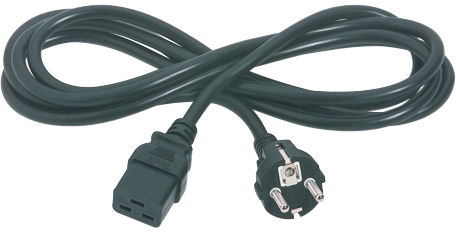 Cable de alimentación APC (230 VCA) - IEC 320 EN 60320 C19 (H) - CEE 7/7 (SCHUKO) (M) - 2.5 m