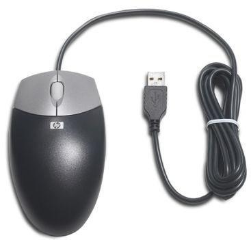 Ratón óptico USB con rueda de desplazamiento HP USB 2-Button Optical Scroll Mouse (DC172B)