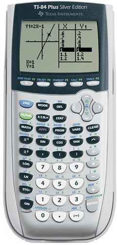 Calculadora Gráfica Texas Instruments TI-84 Plus Silver Edition - Conexión PC con mini-USB - 1,5 MB