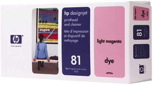 C4955A Cabezal de impresión de colorante y limpiador de cabezal HP 81 MAGENTA CLARO