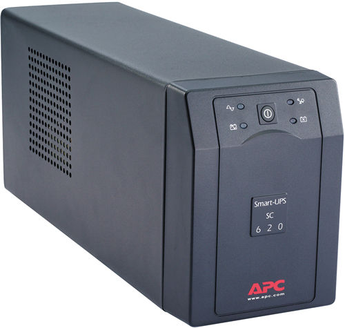 APC Smart-UPS SC 620VA - UPS (externa) - CA 230V -390 vatios - 620 VA - RS-232 - 4 conectores salida