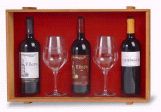 Lote Prestigio Selección Yllera 3 Botellas + 2 Copas en Caja de Madera
