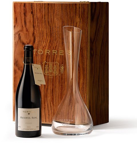Torres Lote de Navidad Reserva Real 1998 Decanter 1 Botella en Estuche de Madera