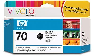 C9449A Cartucho de tinta HP 70 NEGRO FOTOGRÁFICO con tinta Vivera de 130 ml