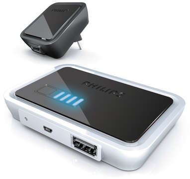 Fuente de alimentación Philips Power2Go SCE4430 para dispositivos portátiles ideal para desplazamientos - proporciona hasta 30 horas de alimentación sin necesidad de recurrir a una toma de corriente.