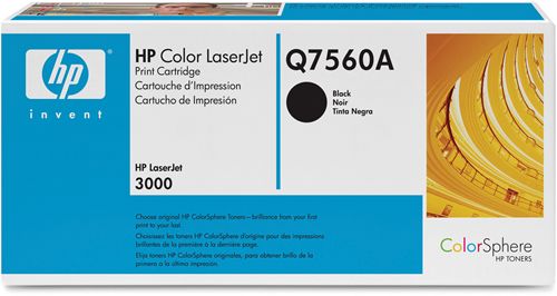 Q7560A Cartucho de impresión HP Color LaserJet NEGRO con tóner ColorSphere para LaserJet 2700/3000