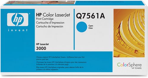 Q7561A Cartucho de impresión HP Color LaserJet CIAN con tóner ColorSphere para LaserJet 2700/3000