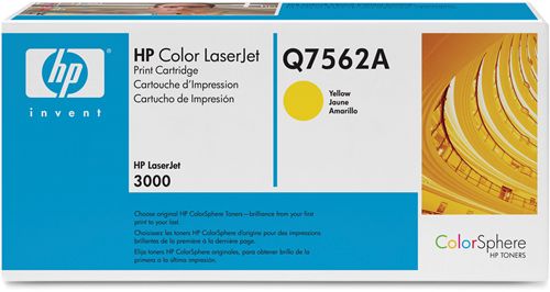 Q7562A Cartucho de impresión HP Color LaserJet AMARILLO tóner ColorSphere para LaserJet 2700/3000
