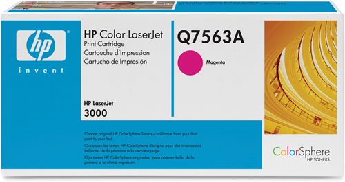 Q7563A Cartucho de impresión HP Color LaserJet MAGENTA con tóner ColorSphere para LaserJet 2700/3000