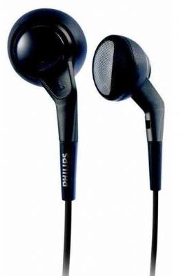 Auriculares intrauditivos Philips SHE2550 con graves extra para un sonido potente - diseño Flexi-Grip