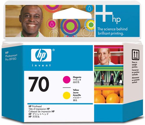 C9406A Cabezal de impresión MAGENTA y AMARILLO HP 70 para HP DesignJet Z2100/Z3100