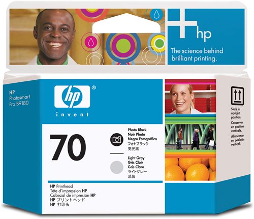 C9407A Cabezal de impresión NEGRO FOTOGRÁFICO y GRIS CLARO HP 70 para HP Designjet Z2100/Z3100