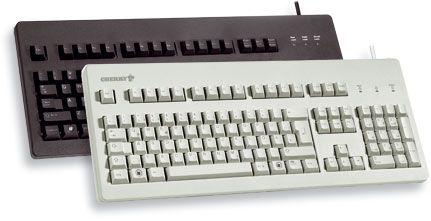 Teclado extendido PS/2 + USB Cherry Classic Line G80-3000 - Alta calidad - 105 teclas - Negro