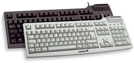 Teclado USB Cherry Smart Card Keyboard G83-6644 - Lector SmartCard - 105 teclas - Negro
