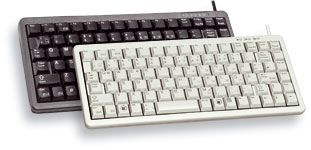 Teclado ultra compacto PS/2 + USB Cherry Slim Line G84-4100 - 86 teclas - Negro
