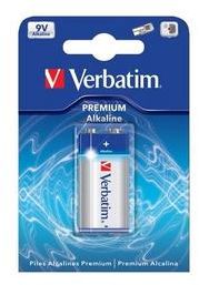 Pilas alcalinas de 9V Verbatim