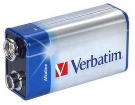 Pilas alcalinas de 9V Verbatim