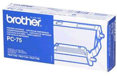 Cinta de impresión cartucho y bobina Brother para Fax T104 / T106