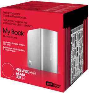Disco Duro Sobremesa 2 TB RAID Western Digital My Book™ Studio Edition™ II - USB 2.0 - FireWire 400/800 - eSATA - Rápido, ecológico y listo para Mac®