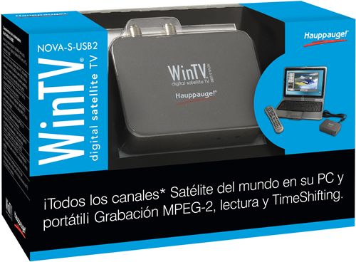 WinTV-NOVA-S-USB2 Hauppauge Satelite DVB-S, USB 2.0, radio y mando