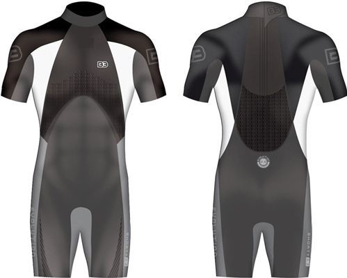 Traje de Neopreno B3 Evolution Shorty 2mm - Traje corto en color negro - M/50
