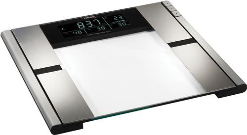 Báscula diagnóstica Topcom Body Analysis Scale 2000, permite determinar el peso, la grasa corporal, la proporción de agua, la masa muscular y la masa ósea
