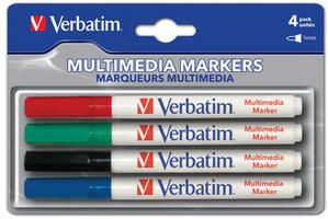 Rotuladores multimedia, paquete 4 Verbatim