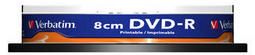 DVD-R 8cm Inkjet Printable 1.4GB 4x Bobina 10 Pack Spindle Verbatim