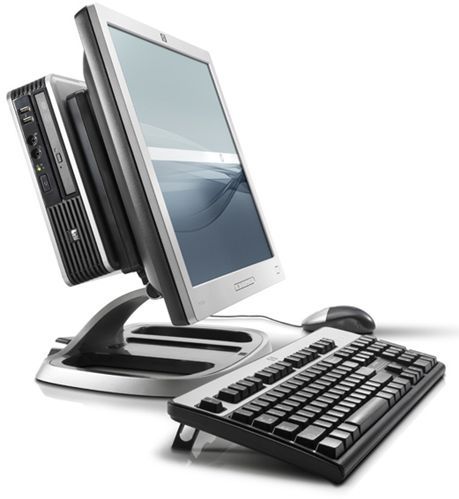 PC ultracompacto HP dc7900 usdt + TFT 19" HP L1908wi con Kit All-in-Two + Multifunción HP L7590