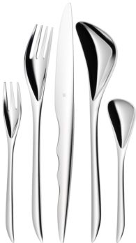 Cubiertos WMF diseñados por Zaha Hadid, estuche de 30 piezas