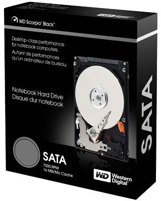 Disco duro interno Western Digital WD Scorpio Black - 160 GB - SATA 3 Gb/s - Buffer 16 MB - 7200 rpm - 2.5'' - Mobile - 5 años de garantía (WD1600BEKT)