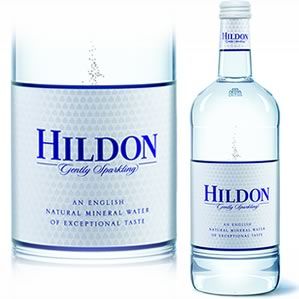 Agua con gas Hildon. Caja de 24 botellas 33cl.