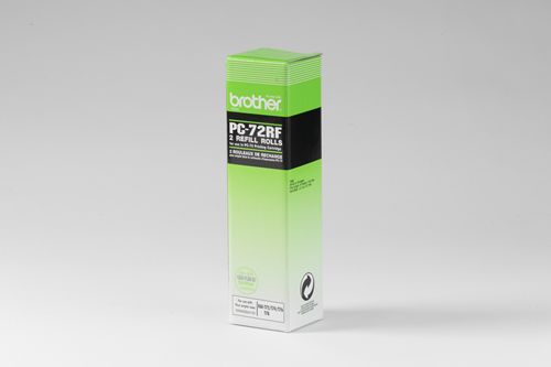2 Bobinas Recambios PC72RF Brother PC-70 / PC-75 para Fax T104 / T106
