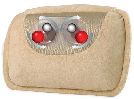 Cojín térmico de masaje Shiatsu HoMedics SP-10H-2EU Therapist Select™ Shiatsu Pillow with Heat - Ajustable para tratar el cuello, la espalda y los hombros.