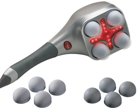 Bastón de masaje con percusión y calor por infrarrojos HoMedics PAQ-30H-2EU Therapist Select™ Quad-Action Percussion Massager - Alivio enfocado a la mayoría de grupos de músculos