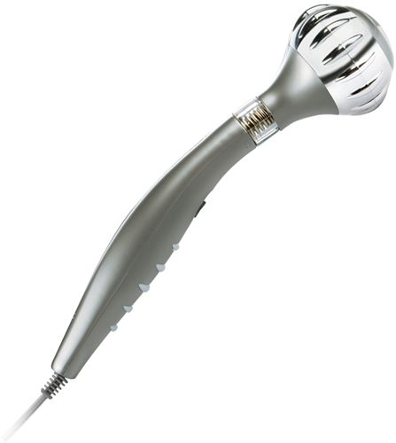 Bastón de masaje con vibración HoMedics HG-11-2EU HydraGel™ Rechargeable Massager (Gris) - El masaje vibratorio es vigorizante - Funcionamiento inalámbrico - ¡Llévatelo al gimnasio o al parque!