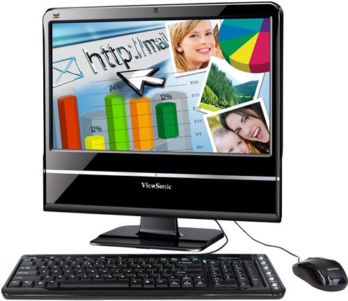 Ordenador de sobremesa ViewSonic VPC100 AIO PC 19", Multimedia, Intel® Atom™ N280 1.6Ghz, 1 GB RAM, 160 GB SATA, WiFi, Webcam 1.3Mpx, DVD, USB, Lector de tarjetas, WinXP Home ¡¡ TODO ESTÁ INTEGRADO !!
