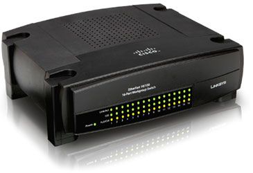 Switch no gestionable Linksys EZXS16W-EU EtherFast 10/100 Dual-Speed 16-Port Workgroup Switch - 16 puertos - Fast Ethernet 10/100 - Networking - Redes - Linksys® by Cisco