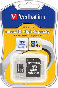 Tarjeta de memoria microSDHC™ 8 GB - Clase 4 Verbatim