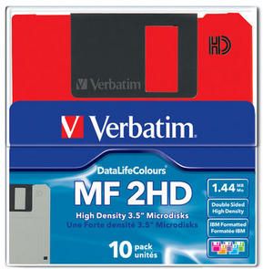 MF2-HD 3.5" 1.44 MB DataLifeColours 10pk PB Verbatim 10 Pack Plastic Box (Multicolores)