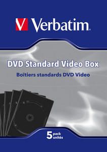 Empty Standard DVD Cases Verbatim 5 por caja