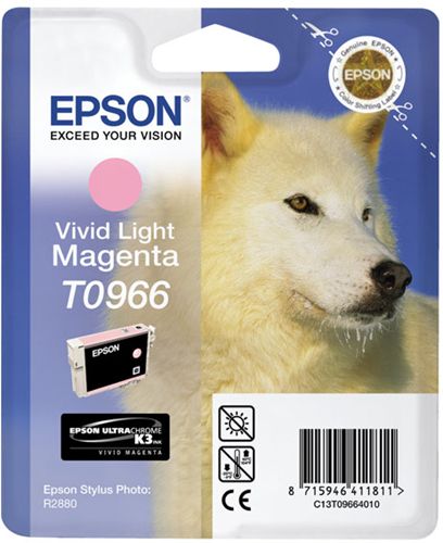 Tinta original EPSON T0966 - C13T09664010 - para Stylus Photo R2880 Magenta Claro