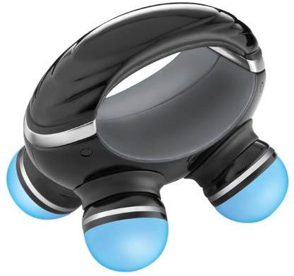 Masajeador recargable de mano HoMedics RC-QUAD-2EU Rechargeable QUAD™ Massager - Masajeador con 4 nudillos iluminados - Elegante diseño negro con relieves en cromo - ¡Recargable! ¡Sin pilas!