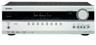 Receptor A/V Cine en casa 5.1-Channel A / V Surround Home Theater Receiver ONKYO TXSR 307 Plata