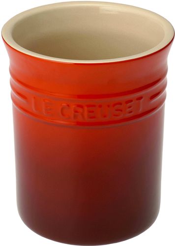 Bote para Utensilios color Cereza Le Creuset de Cerámica de Gres Esmaltada. Versátil, resistente y funcional.