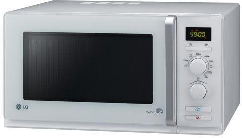 Microondas WaveDom LG MH6339H de 485 x 280 x 385 (mm), Grill Simultaneo. Interior antibacterias, Color: Blanco