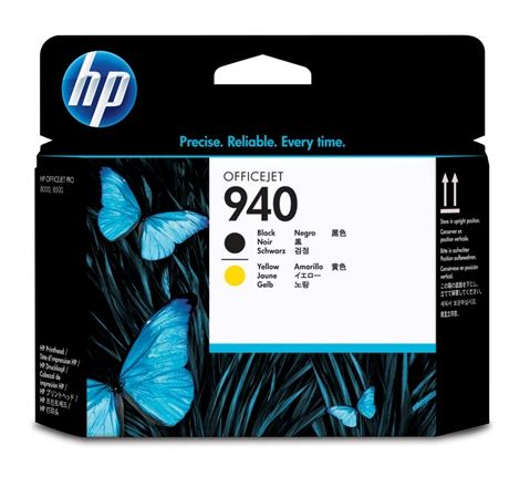 C4900A - Cabezal de impresión HP 940 NEGRO y AMARILLO para HP OfficeJet Pro 8000 / 8500